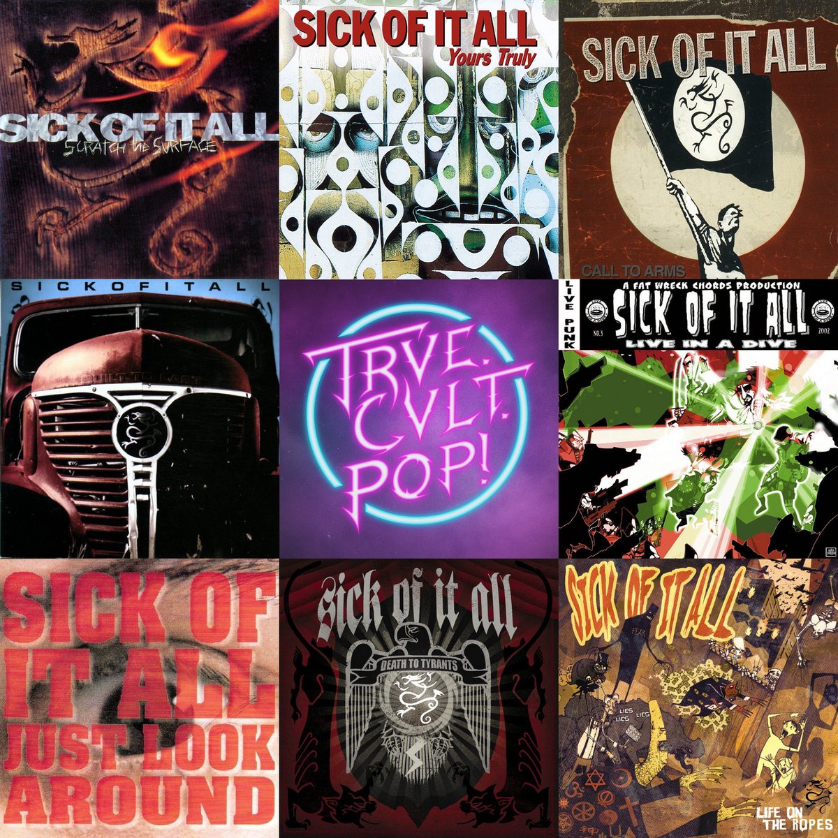 Sign up at Patreon.com/trvecvltpop for a beginners guide to the career of NYHC legends &amp; pioneers Sick of it All.

The classics, the lives shows, the underrated gems, every album ranked, it’s all here.

Get well soon Lou Koller, you legend of a man.