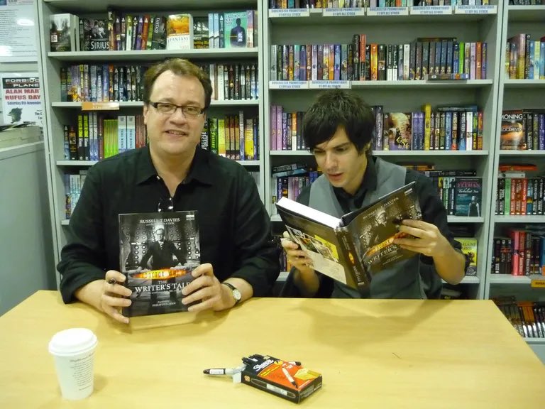 WhoQuotes231163's tweet photo. Russell T Davies: “I’m now amusing myself by trying to get in as many Agatha Christie titles into the dialogue as possible.”

Benjamin Cook: “I’ll give you J20 if you can slip in Ten Little N*****s.”

Russell T Davies: “Actually, I did try”

(2007) https://t.co/u6SJG3p5l2
