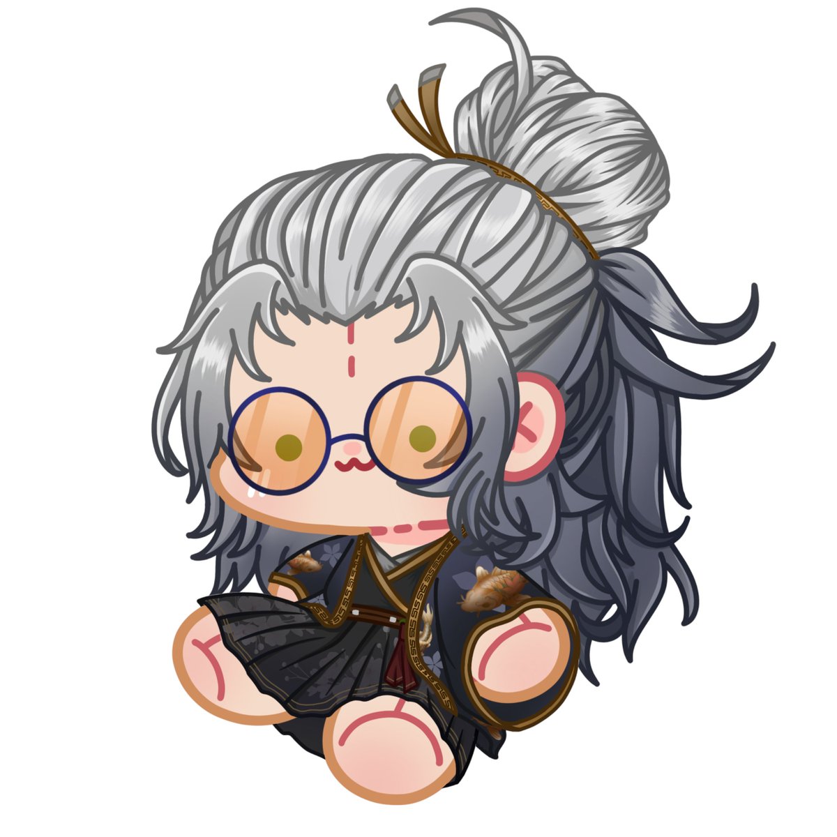 Plushie Heyowe is here! Thanks so much <a href="/Baji_bbb/">Baji 🌸🖊️ COMMS OPEN</a> for the amazing plushie art. Go check her out!