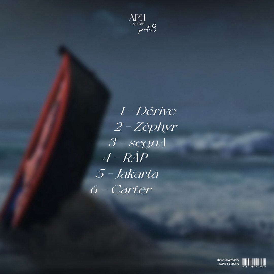 📣Dérive pt.3 📣
21/11 à minuit
Cover Crxckwell
Track 1 et 5 - <a href="/Sys_on_the_beat/">S y s</a> 
Track 4 - LightProd