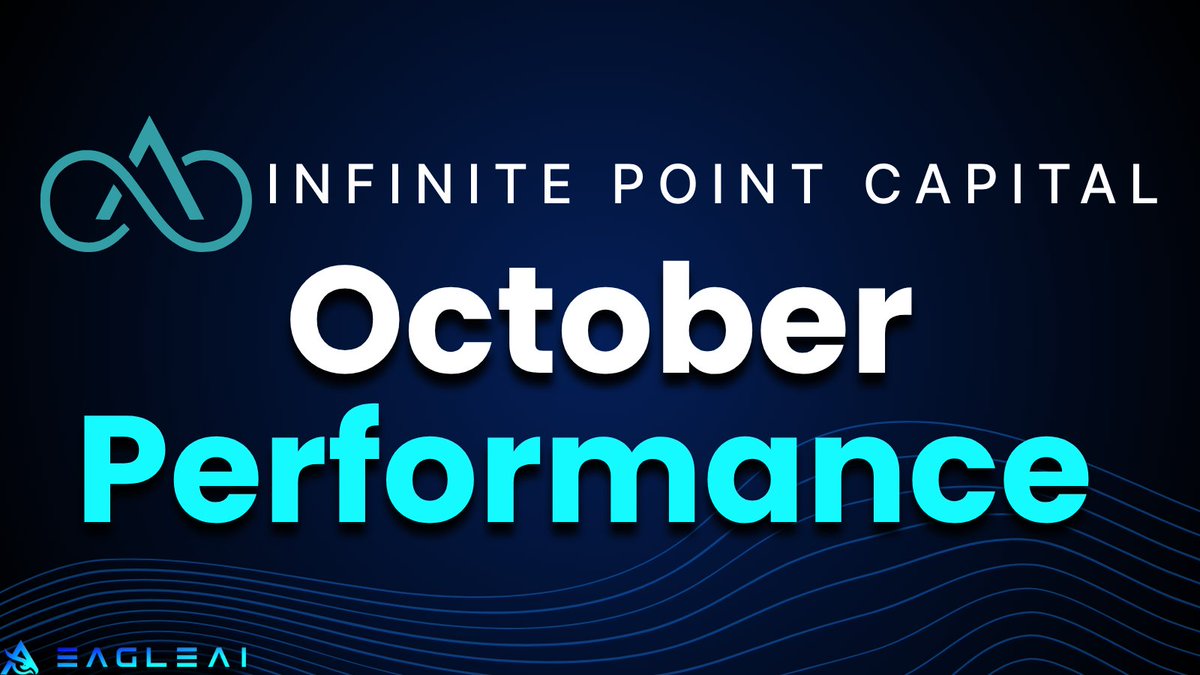 EagleAILabs's tweet image. October Trading Results Are In: IPC Delivers 9.22% Gross Performance 🚀🦅

Eagle AI Labs is proud to share a major update from our hedge fund partner, Infinite Point Capital (IPC), where our AI price prediction technology is powering a new wave of regulated digital asset…
