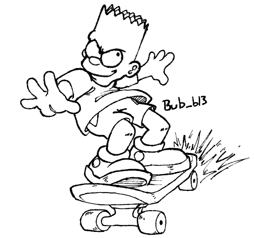 Bub_bl3's tweet image. i remembered im an artist and i can draw whatever i want✅

#simpsons #bart