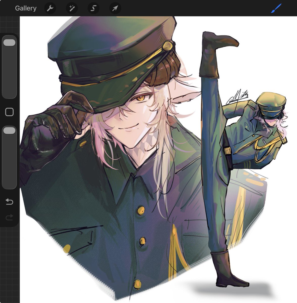 มาแปะภาพเต็มในนี้ด้วยค่ะ ภูมิใจกับการเพ้นถุงมือเหลือหลาย
╭( ･ㅂ･)و ̑̑