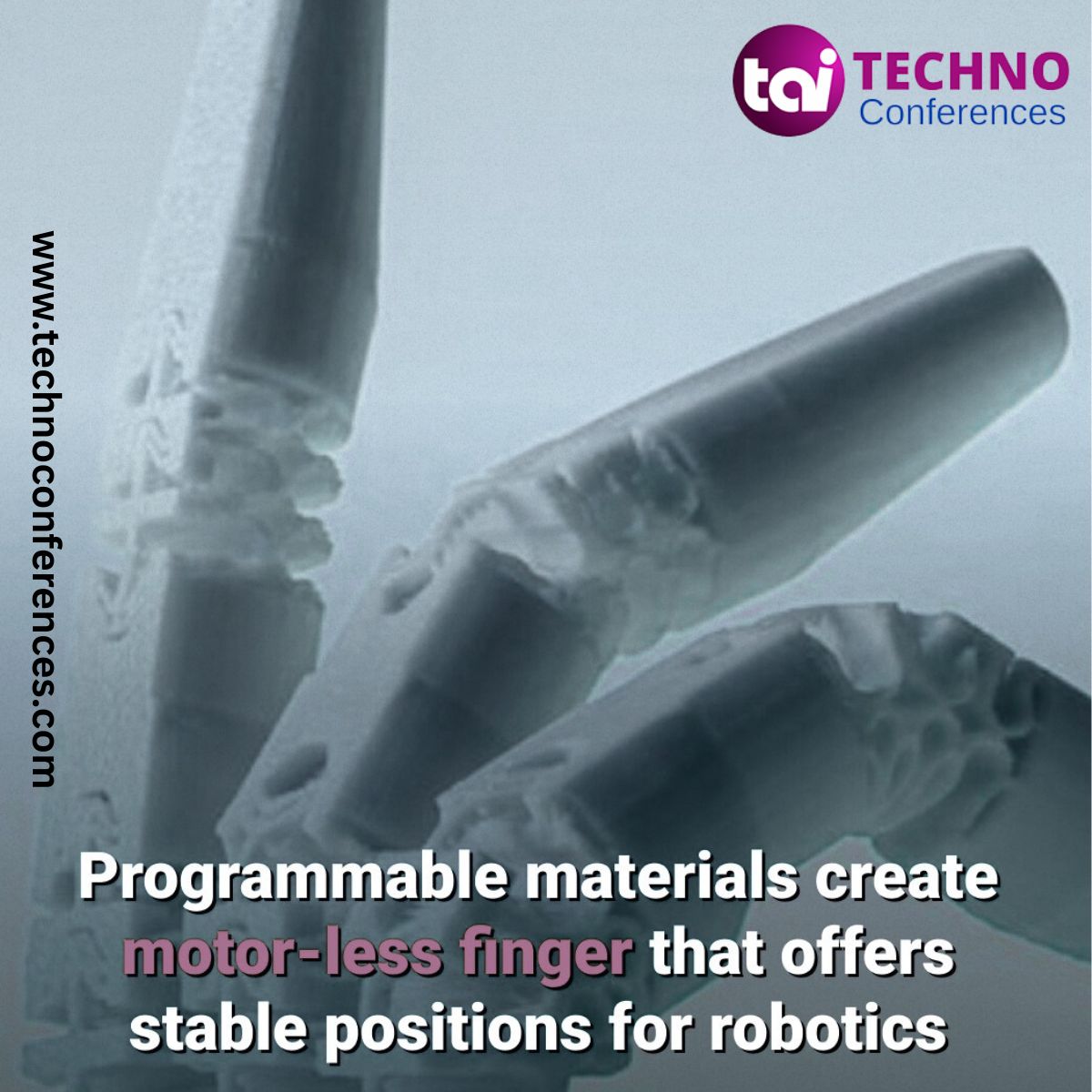 techno_conf's tweet image. 🧠✨ The Future of Movement: Motorless Fingers Made from Programmable Materials!

These materials could lead to robotic fingers that move like human ones, but without the bulky motors or gears. 

#technoconferences #innovation #programmablematerials #softrobotics