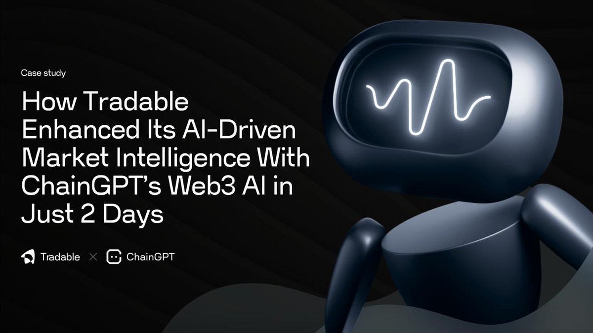 ChainGPT_Eco's tweet image. Trading meets AI. ⚡🤖

@TradableApp integrated ChainGPT’s Web3 AI Chatbot, Crypto News Feed, and AgenticOS to power SenseAI, a tokenized AI agent that delivers real-time token insights, news alerts, and portfolio-aware analysis directly across Telegram, X, and their trading…