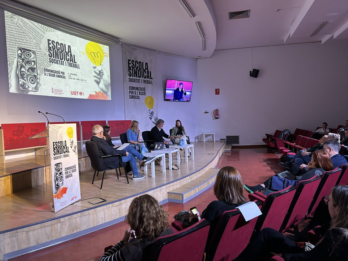 <a href="/fmonell/">Frederic Monell</a> interviene en la Escola Sindical de <a href="/UGTPV/">UGT País Valencià</a> sobre comunicación para la acción sindical 

🗣️: “Tenemos que ser más proactivos, hay que activar todas las generaciones del sindicato y estar en las redes para difundir nuestro mensaje”
