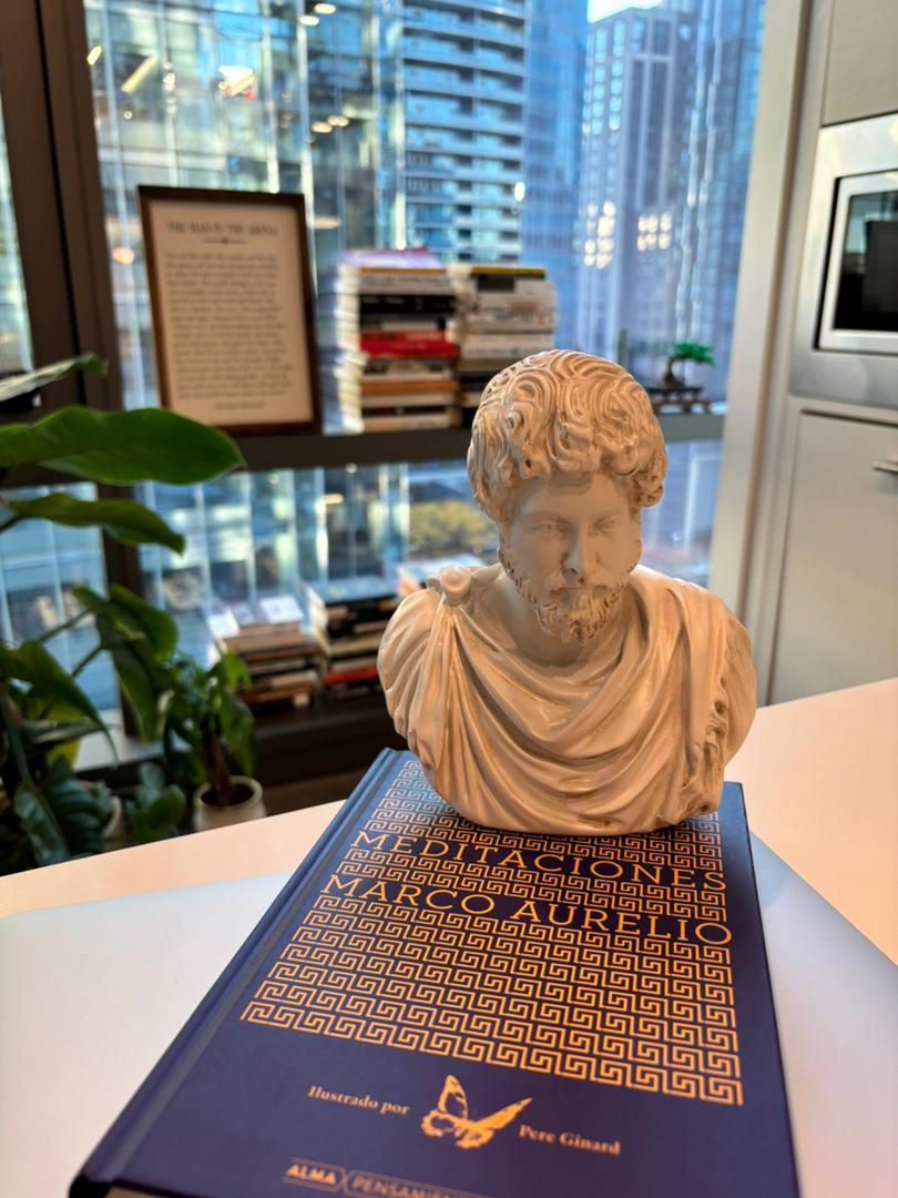 En el libro IV, párrafo 3 de Meditaciones, Marco Aurelio escribe: “En ningún lugar encuentra el hombre refugio más apacible, más tranquilo, que en su propia alma”.

Recordemos que Meditaciones era el diario personal del emperador. No lo escribió para inspirar a otros, sino para