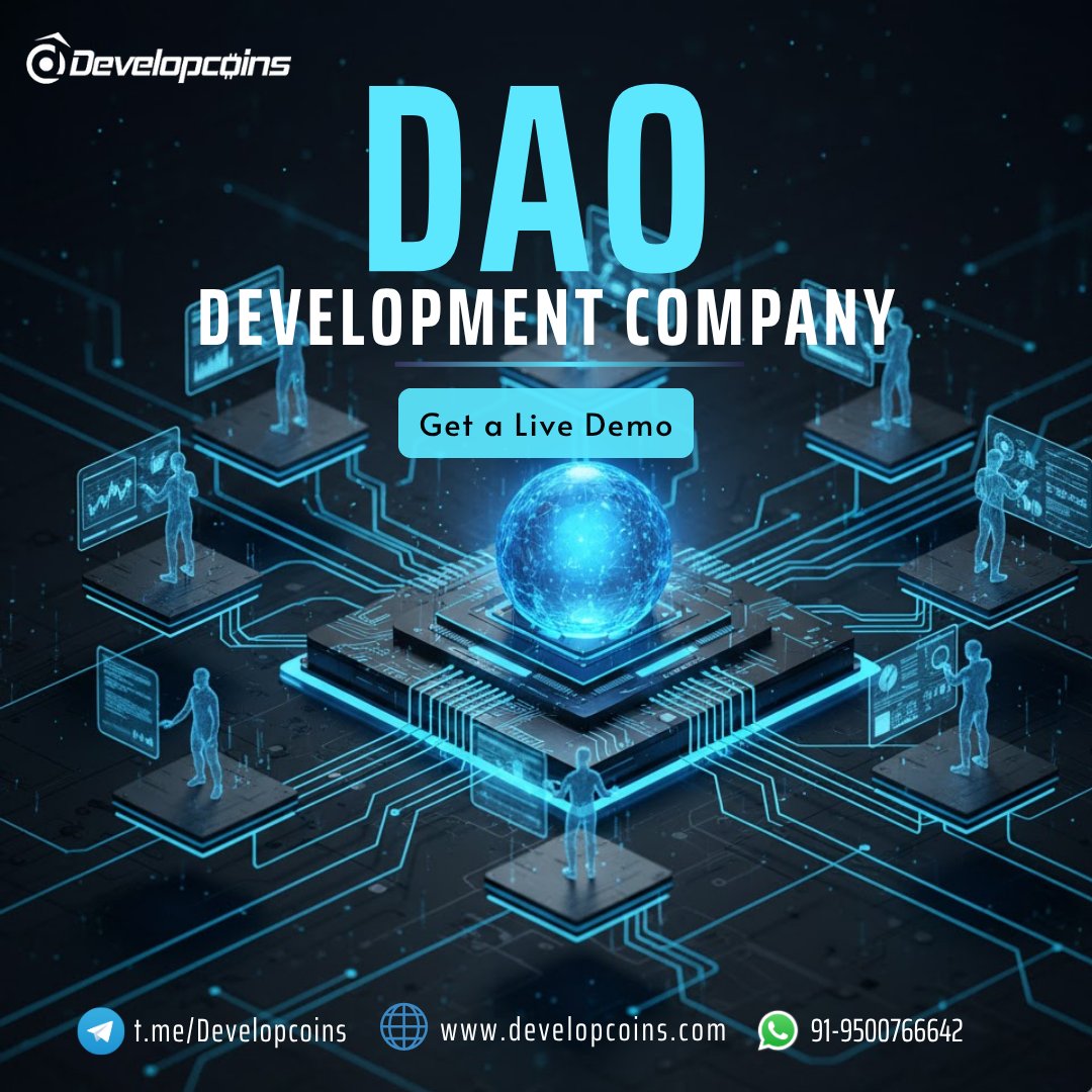 Developcoins__'s tweet image. 🚀 Build your DAO Platform with Blockchain Experts!

This #BlackFriday, get 30% OFF on DAO &amp;amp; Smart Contract Development 🚨

Let’s launch your DAO today 

👉developcoins.com/dao-developmen…

📲 WhatsApp: +919500766642

#DAODevelopment #BlockchainDevelopment #Web3 #SmartContracts #USA #UK