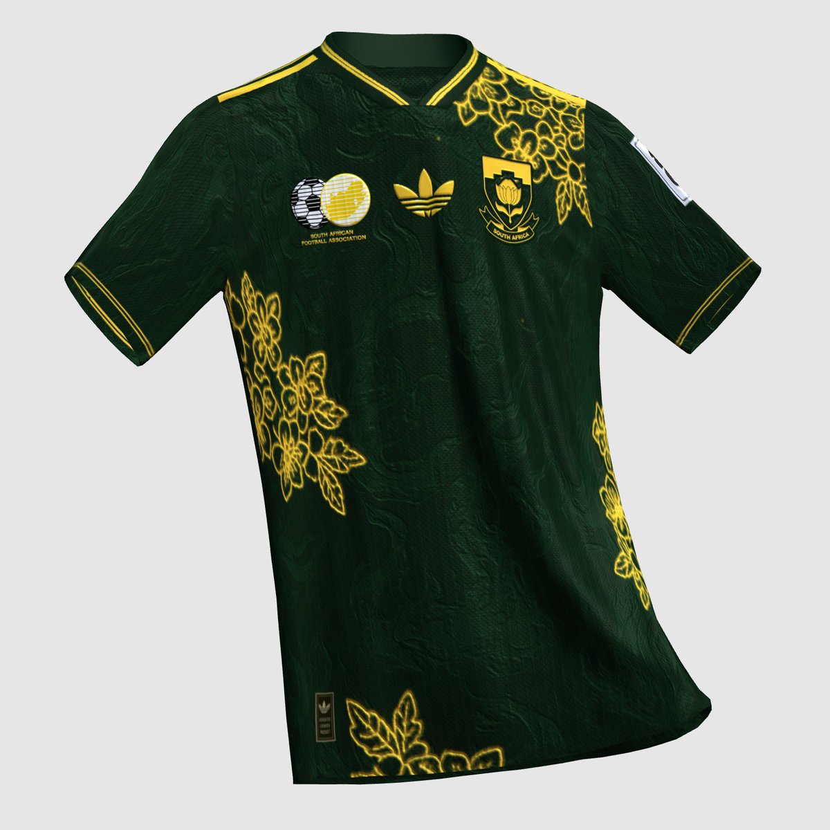 Adidas X South Africa Away kit concept
 🇿🇦🌼🌿

<a href="/fifakitcreator/">EAFC Kit Creator</a> X AI