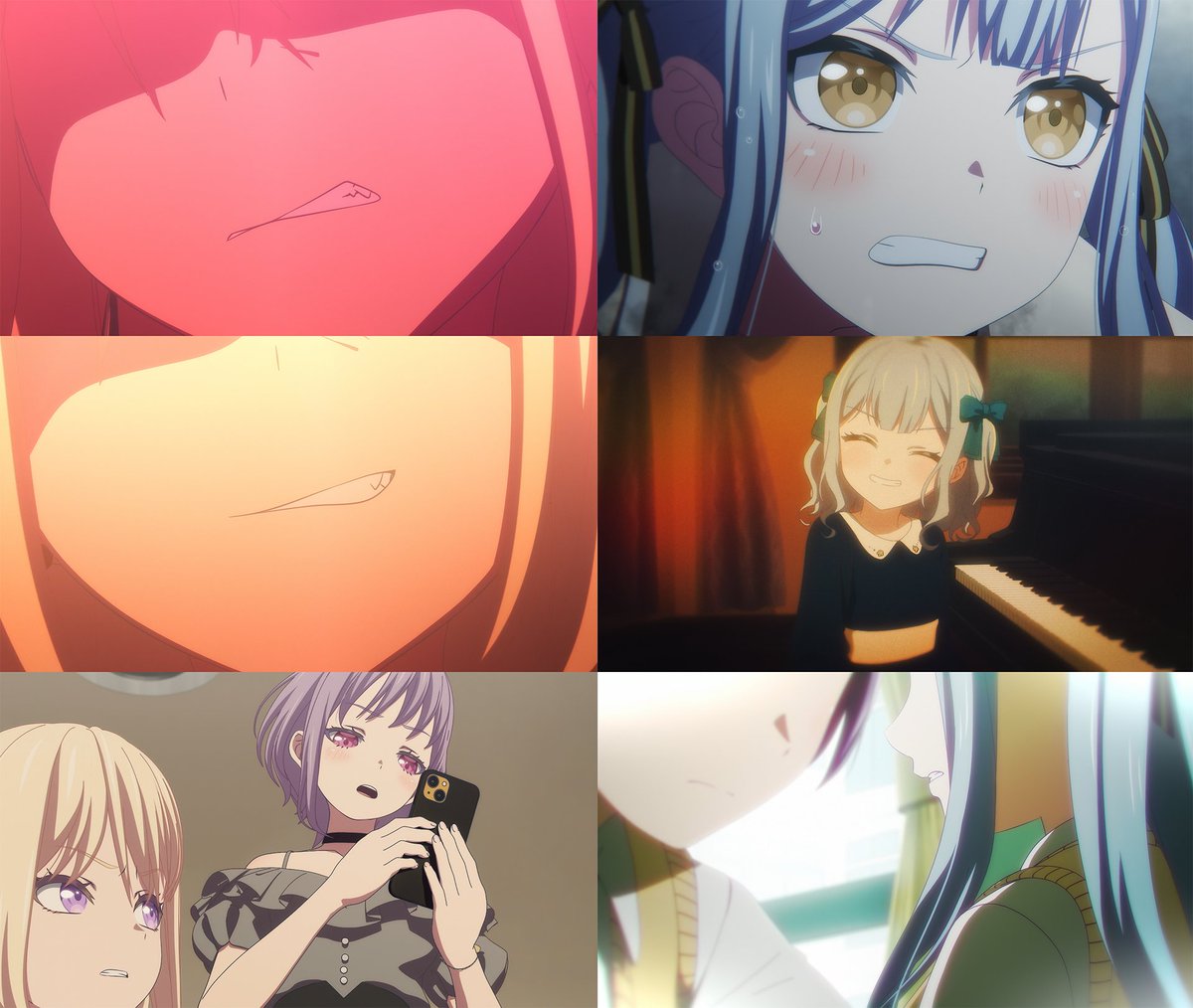 さきちゃんの歯はとても整っていて（お嬢様っぽい
初華は少し八重歯が🐕