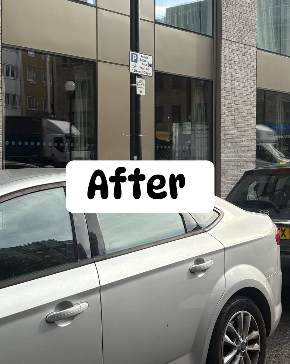 MuhiMikdad's tweet photo. Great to see action taken. 
After I flagged confusing parking/red route signs on Greenfield Rd E1 they’ve been fixed. Glad my report to @TowerHamletsNow &amp; @TfL helped stop unfair fines. 🚗✅
#EastLondon #TfL #ParkingFines #PositiveChange https://t.co/EN7n7qr2vD