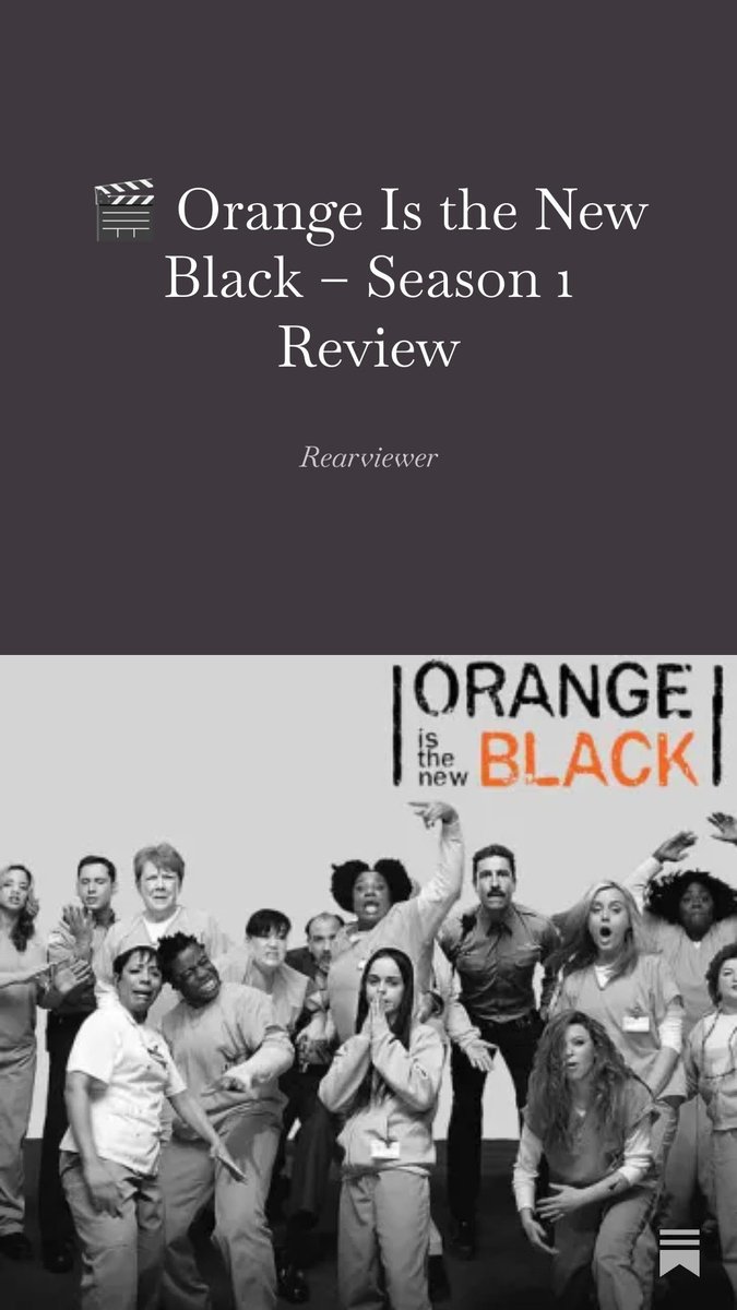 I am addicted to watching tv shows and I decided to put this addiction into good use by writing. Here’s my piece on Orange Is the New Black.  Do subscribe if you like it. 

open.substack.com/pub/rearviewer…