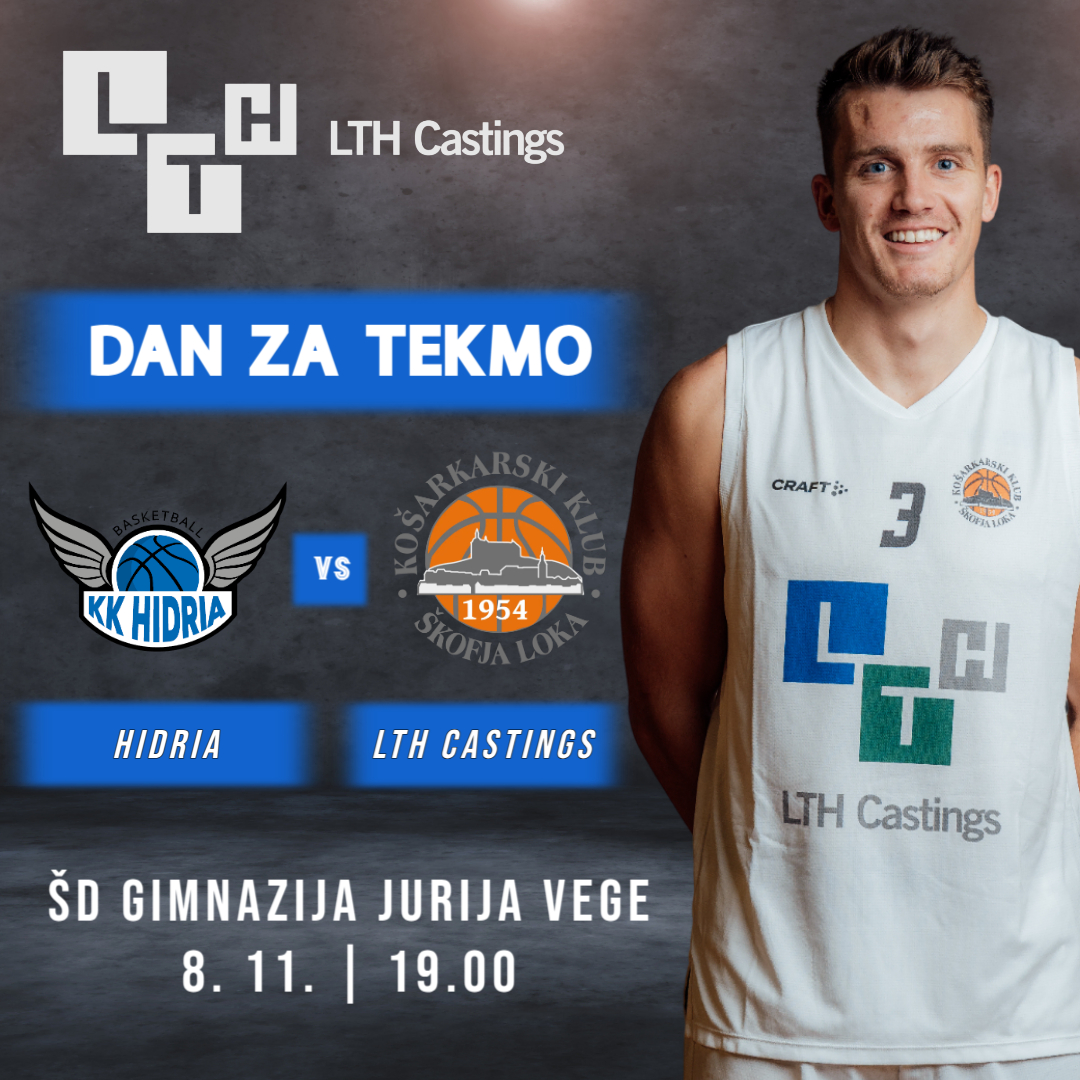 DANES V IDRIJI! 📣🏀

Gostujemo pri Hidrii, ki se je pred kratkim okrepila z izkušenim Daliborjem Đapo. Tekma se začne ob 19. uri. Vabljeni, da nas pridete podpret v Idrje.

2. SKL za moške | 7. kolo | Idrija
HIDRIA : LTH CASTINGS (19.00)

Gremo, Loka!

#lthcastings #skofjaloka