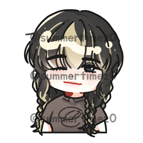 summertimez0's tweet photo. 커미션 신청 감사합니다(❁´◡`❁) (인물형 반신, 댄서 바다 BADALEE) #커미션 #굿즈커미션 #캐릭터커미션 #아이돌커미션 #특전 #띠부띠부씰커미션 #SD커미션 #디자인커미션 https://t.co/m4KkwM7Csd