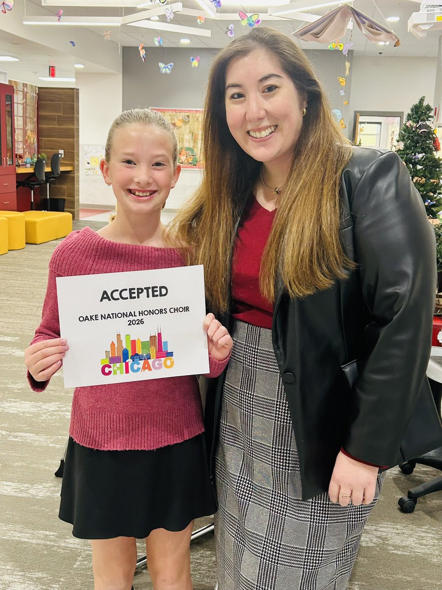 newbremen_esms's tweet photo. Congratulations to Kennedy Topp on auditioning and being accepted to the Oake National Children’s Choir! She will be performing in Chicago early March of 2026! #NBdifference https://t.co/IYgm9QykRt