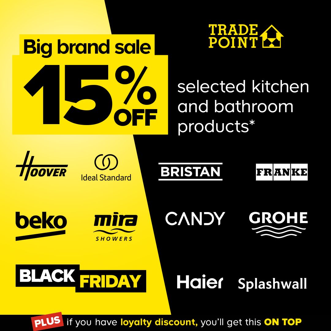 britpestcontrol's tweet image. 🤑 Here are the latest Black Friday deals with TradePoint.

Don’t forget: your 10% discount with your TradePoint card stacks on top of these offers! 🤩 

BPCA members get a free TradePoint card. Info: buff.ly/WkuHRPA

#PestControl #Benefits #TradePoint #DIY #BlackFriday