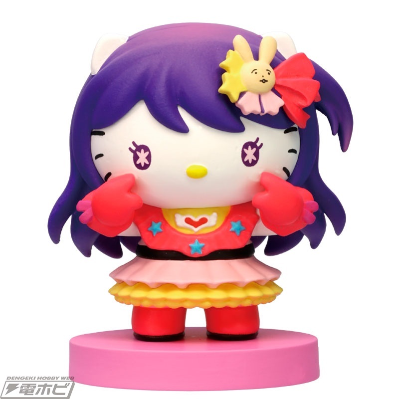 vintage figure ୨୧ * グレー x ピンク ふわふわ 猫さん vintage