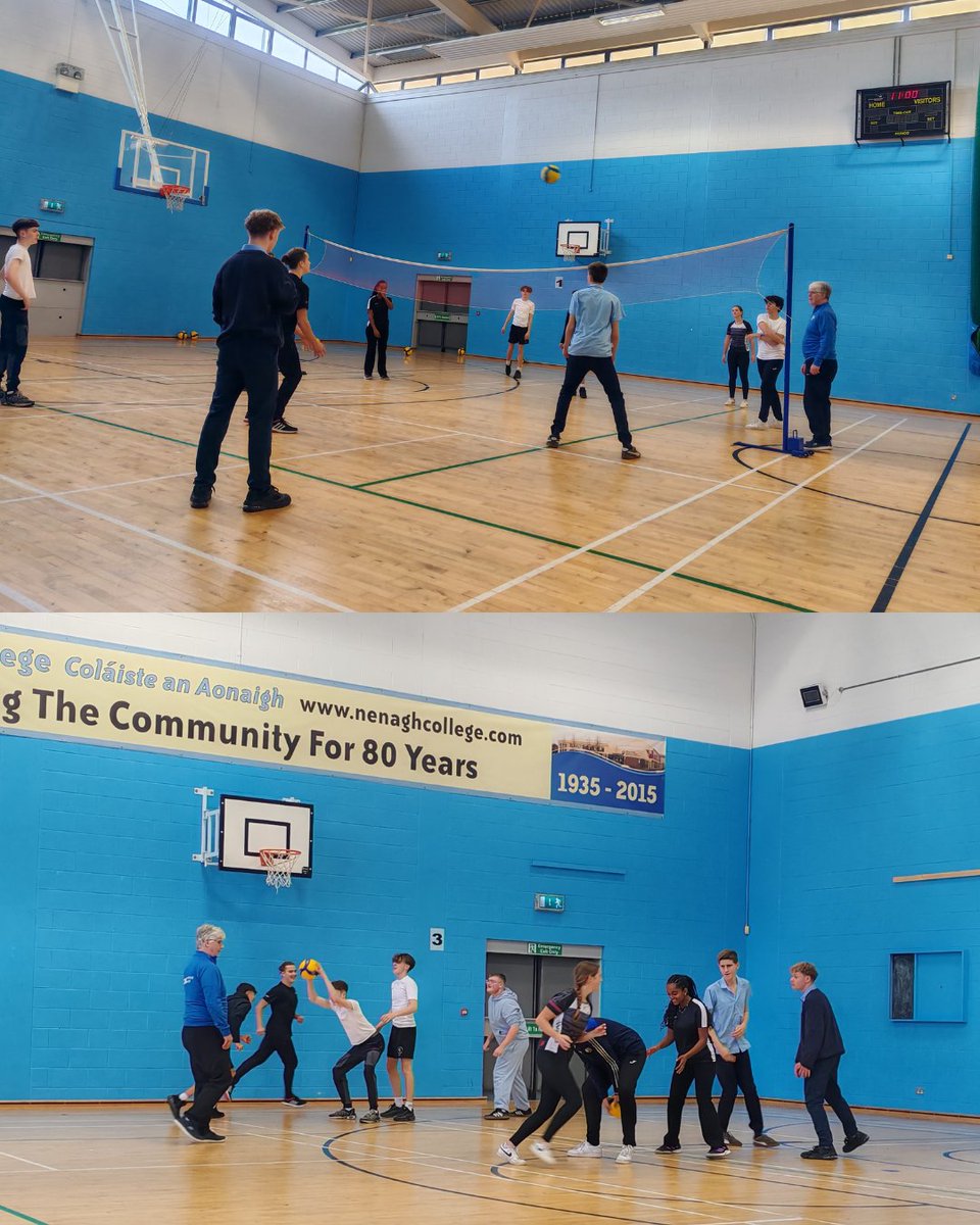 NenaghCollege's tweet photo. Nenagh College was delighted to host Volleyball Ireland for a full day of volleyball coach training.
We’re excited to see our 1st and 2nd years develop their skills on the court!
#NenaghCollege #SchoolLife #TeamSpirit #StudentLife #TYExperience #FutureStars #VolleyballVibes https://t.co/FlS7xaGh17