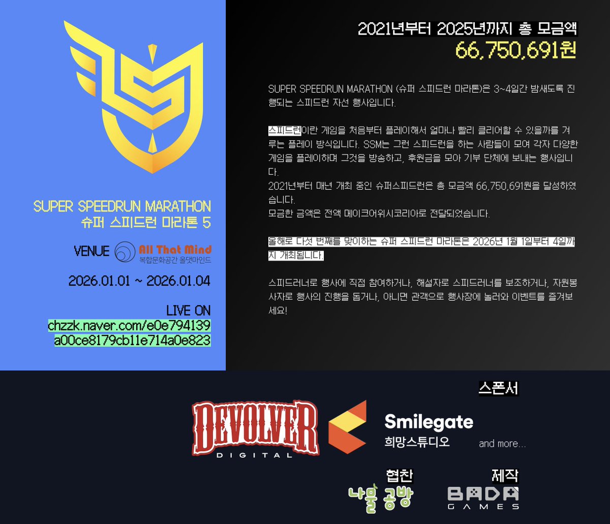 슈퍼스피드런 | SUPER SPEEDRUN tweet media