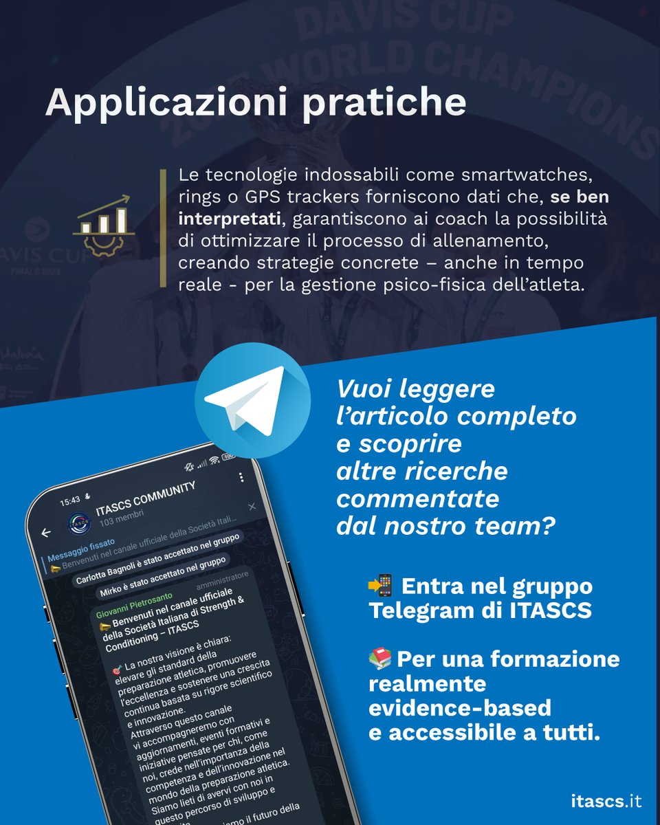 itascs_official's tweet image. 🎾 Mentre è in scena la 112° edizione della Final 8 di Coppa Davis, scopriamo come le tecnologie indossabili stiano cambiando il paradigma del monitoraggio sportivo, con particolare attenzione al contesto tennistico.

🔍 Approfondisci sul canale Telegram di #ITASCS