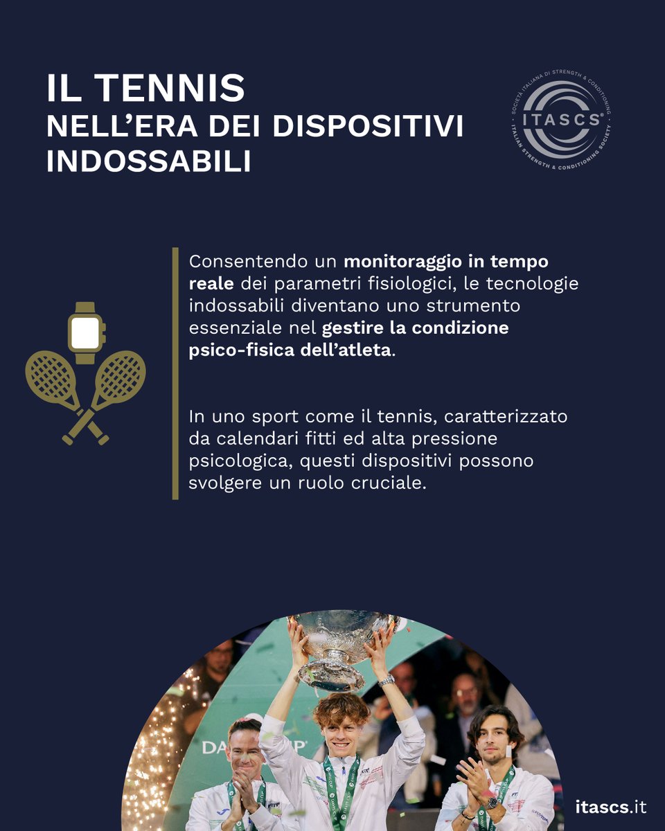 itascs_official's tweet image. 🎾 Mentre è in scena la 112° edizione della Final 8 di Coppa Davis, scopriamo come le tecnologie indossabili stiano cambiando il paradigma del monitoraggio sportivo, con particolare attenzione al contesto tennistico.

🔍 Approfondisci sul canale Telegram di #ITASCS