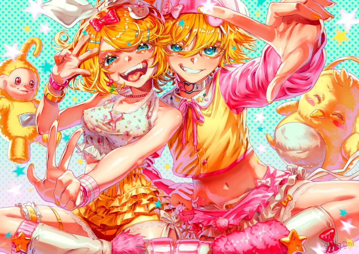 Mis bebés Rin y Len 💛✨
#Vocaloid #KagamineRin #KagamineLen #Fanart #DigitalArt #VocaloidArt