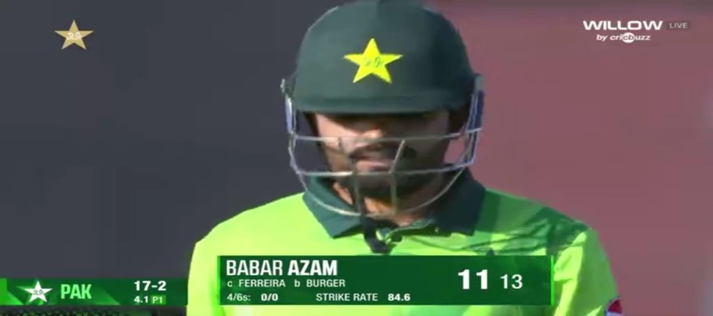 #BabarAzam #BabarAzam𓃵 #PakistanCricket #PAKvSA #PAKvsSA 

Babar doesn’t like burgers… no wonder he got outpm Burger’s delivery! Give him biryani and he’ll hit a hundred!”
Unlucky