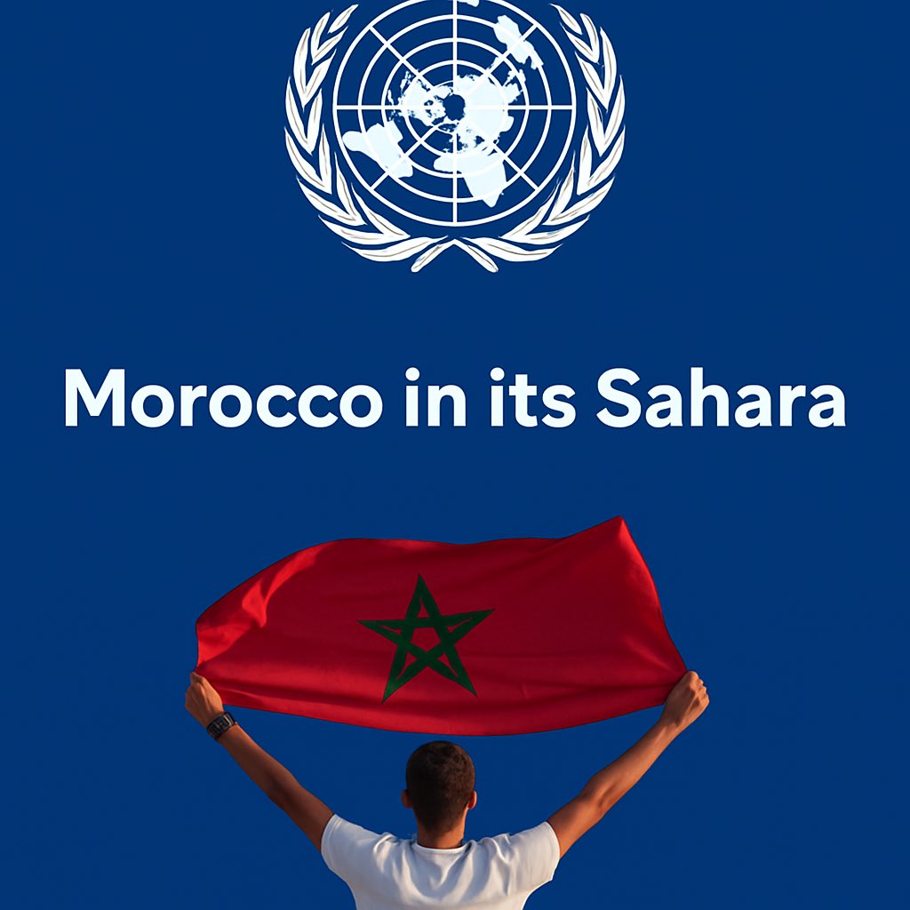 The #Moroccan_people commemorate today, 6 November, 2025, the 50th anniversary of the glorious #Green_March, which bears witness to the strong cohesion between the throne and the people, constituting a turning point in the completion of the territorial integrity of the Kingdom 🇲🇦