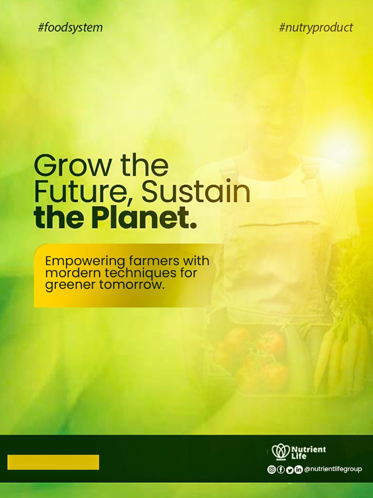 NutrientlifeG's tweet image. Empowering farmers would help to grow the future and sustain the planet.
…..
For your farm produce contact @nutrientlifegroup
..
.
.
#nutrytips #nutrientseeker #nutrientlifegroup #farmingtech #farmproduce #farming #abeokutafoods #abeokutafarmers #farmtech