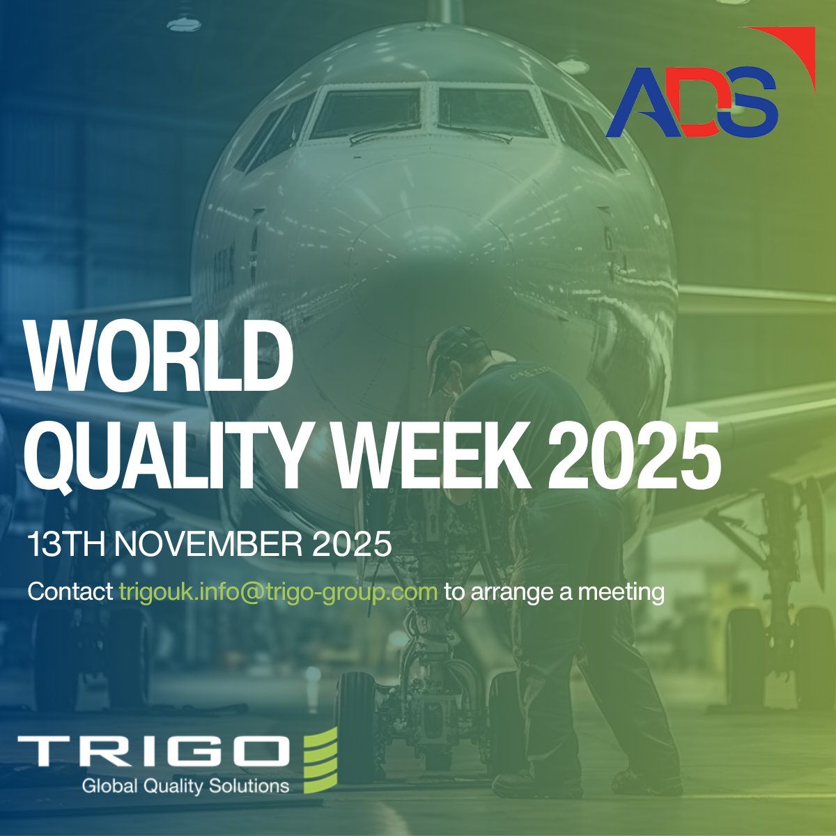 🌍 TRIGO Aerospace Defense &amp; Rail at the World Quality Event 2025 – 13th November, Derby (UK).
Our ADR EVP, Emmanuel Marquis, will discuss “Innovation &amp; Collaboration in Quality” showcasing our quality-driven innovations.