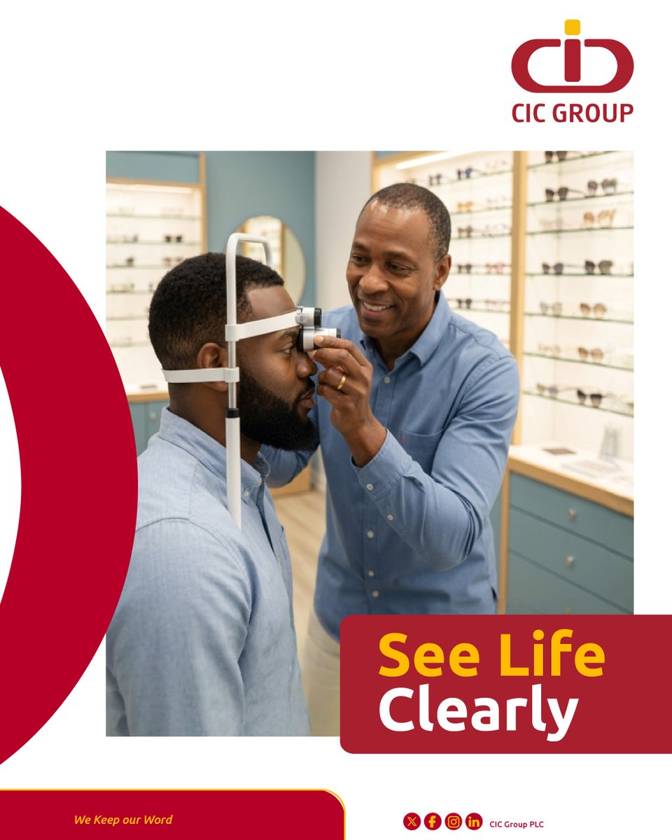 Every smile, every milestone, every view, see them clearly. CIC Family Medisure optical cover ensures your vision is protected for life’s most important moments.
When was your last eye check?

➡️Visit ke.cicinsurancegroup.com/individual-sol… or WhatsApp to get covered today.
#WeKeepOurWord