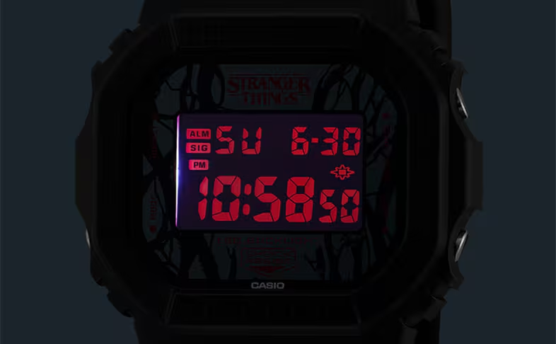 Stranger Things × G-SHOCK コラボ第2弾「DW-5600STT-1JR & AQ-800EST