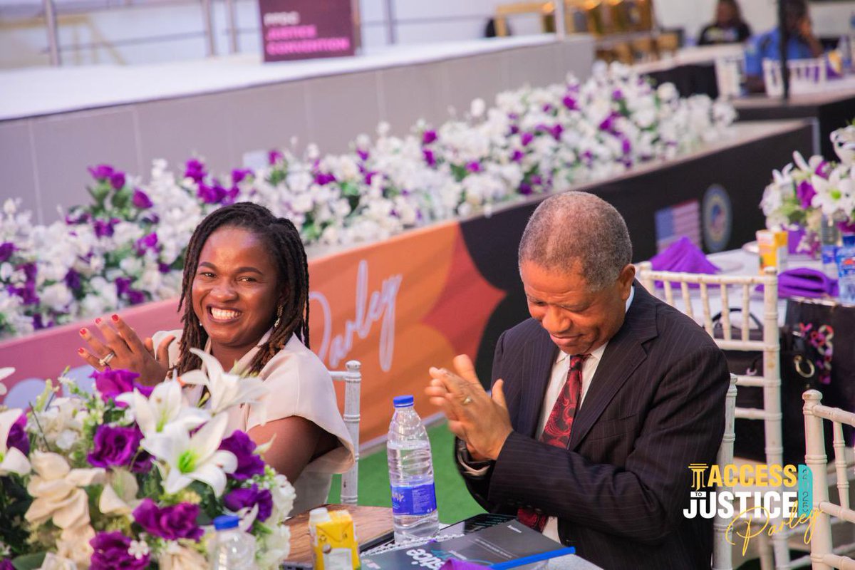 PPDC_ng's tweet image. A moment of shared insight and inspiration with PPDC CEO Lucy James Abagi and Board Chairman Chibuzor Ekwekwo reflecting on the progress and partnerships shaping Nigeria’s justice sector.
#A2JParley25 #Access2Justice #RuleOfLaw #PPDC