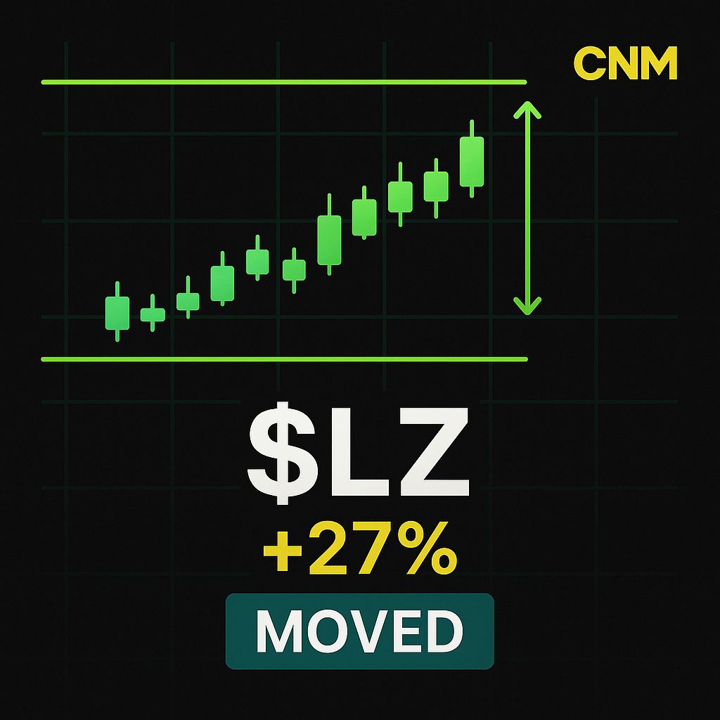 CoachNickMoney's tweet image. $LZ just broke out with massive energy! 🚀 Volume surged, and RSI showed strength. 📈 Bulls took the wheel and chart patterns lit up! 🤩 #Momentum #PowerMove