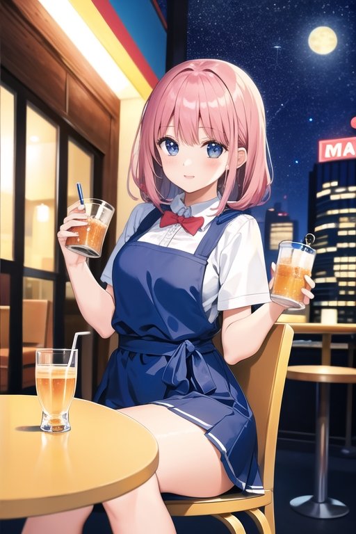 今日もお疲れ様みんな❤　#AIイラスト