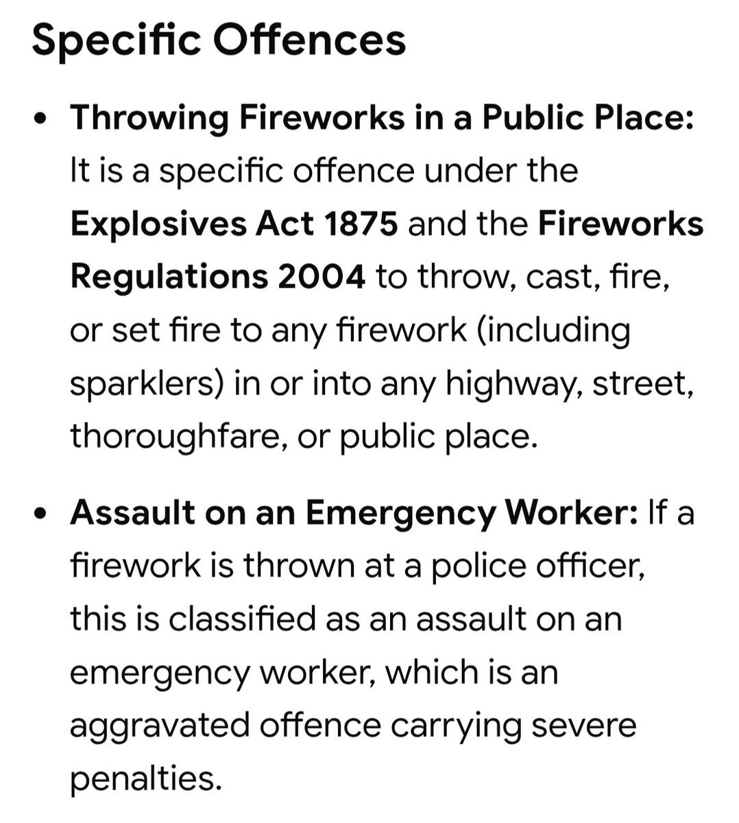 Say something on social media that offends an extreme lefty &amp; you have armed police at ur door to arrest you, then they will probably bail you with ridiculous bail conditions for 6mnths. 
Go to a main street in a town centre in the early hours when everyone is asleep, set off a