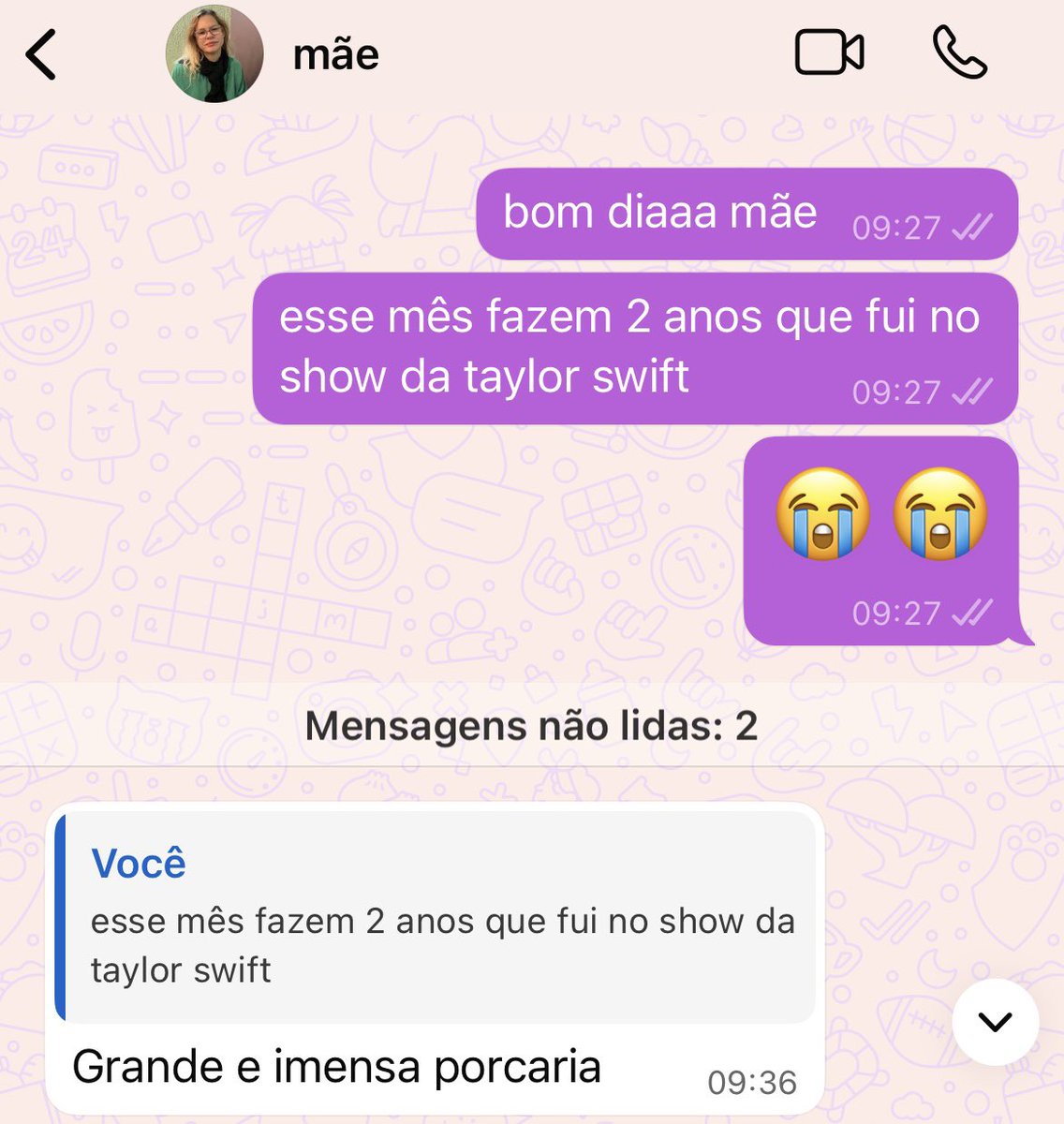 eu tenho a quem puxar mesmo