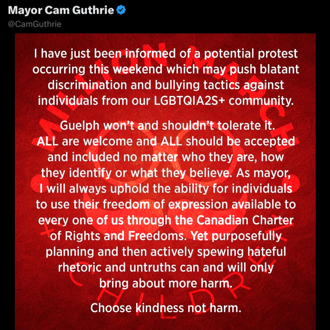 Guelph_Gazette's tweet image. No retractions?

No apologies?

No accountability?

Welcome to #LibCity.

Where everyday is #TDoV and violent criminals roam freely.

The #MentalHealth and addiction crisis capital of Ontario.

Formerly known as, #Guelph.