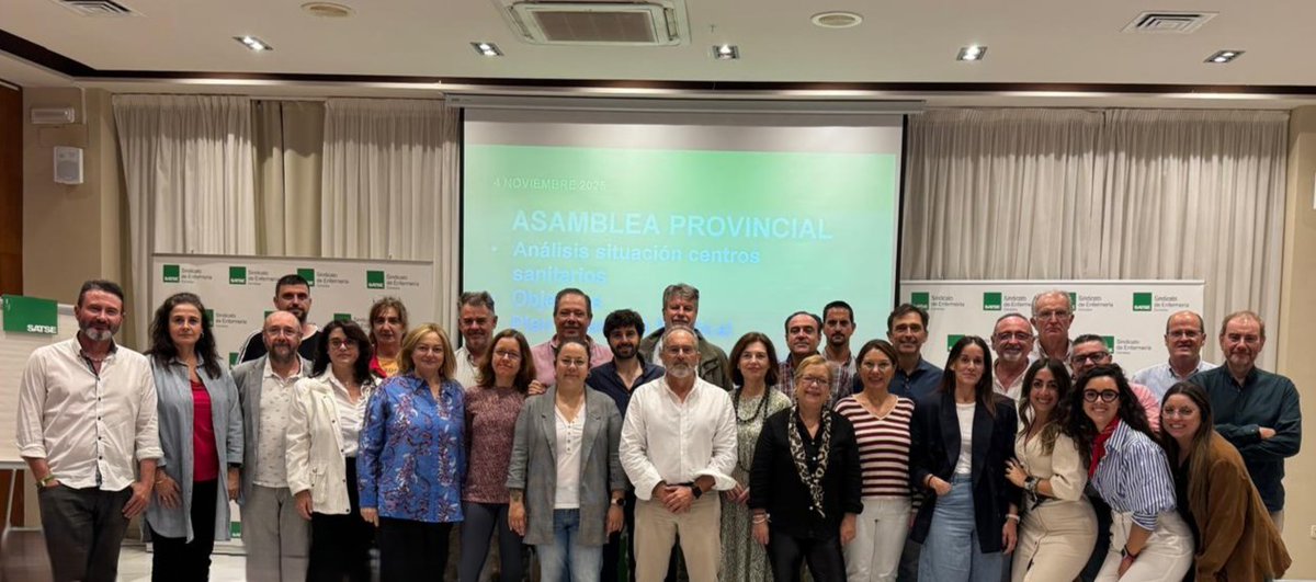 SATSECordoba's tweet photo. 🩺 SATSE Córdoba celebra su Asamblea Provincial de  Delegados.
El Sindicato de Enfermería ha reunido a representantes de todos los hospitales y distritos sanitarios de la provincia para analizar la situación de la sanidad cordobesa.
Durante la jornada se denunció el déficit de profesionales, la no sustitución de bajas y reducciones de jornada, las altas cargas de trabajo y  la preocupante situación en el Hospital Quiron, con bajas retribuciones y jornadas laborales extenuantes.
📢 SATSE reclamó más recursos, mejores condiciones laborales y retributivas, y la creación de nuevas plazas para enfermeras especialistas y fisioterapeutas.
El sindicato reafirma su compromiso con la defensa de los derechos profesionales y la mejora de la sanidad en Córdoba.
 #MasEnfermerasEnReinaSofia #MasEnfermerasEnelProvincial #SanidadPública #SATSE #Córdoba #SanidadDigna #SATSECórdoba #Comepagas #SasTeFalla #MasEnfermerasEnCordoba #MasFisioterapeutasEnCordoba #MasMatronasEnCordoba
👉https://t.co/b0c7ekDhnT
👉https://t.co/RmaWQ3rtep