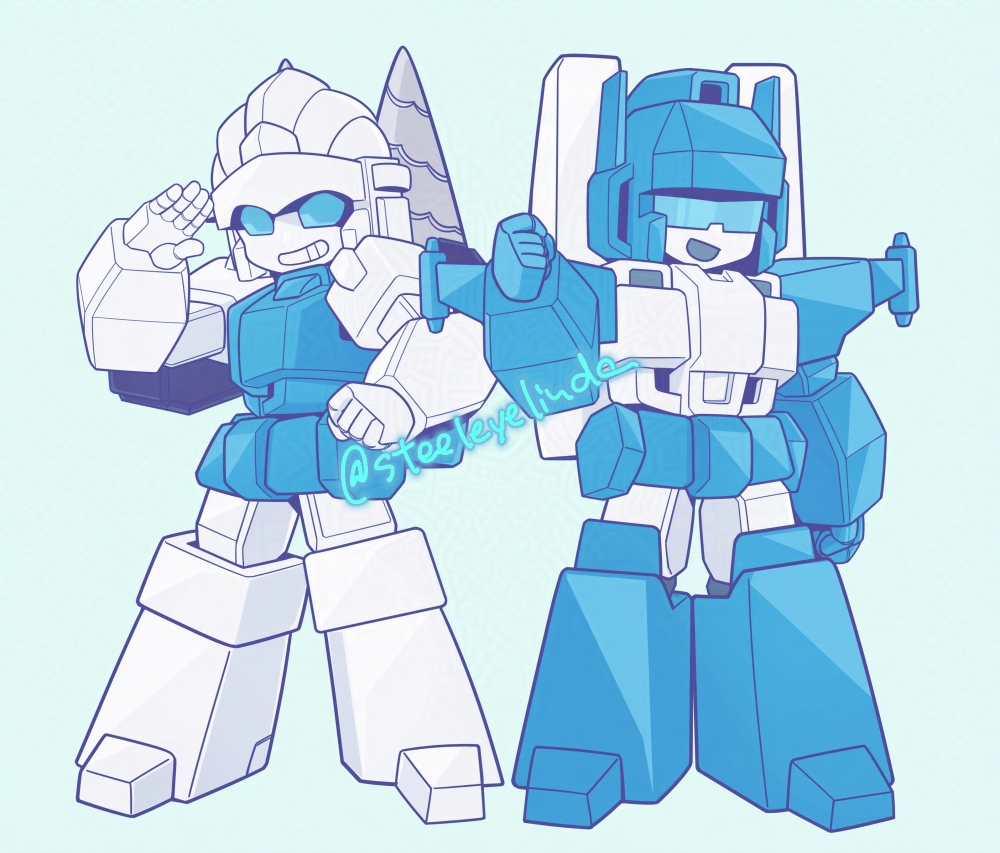 デフォルメ練習したくて描いたけどなんかポージング謎すぎるな