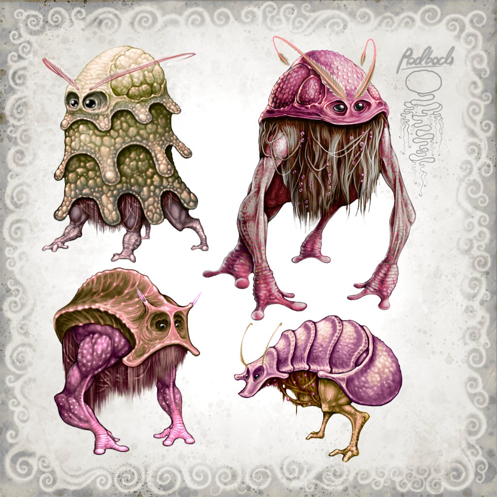 FinBW's tweet photo. pod guys

#artwork #art #creaturedesign #creatureart #sketch #illustration #photoshop #drawing #drawings #artist #conceptart #monster #creature https://t.co/SDIeSRz4fc