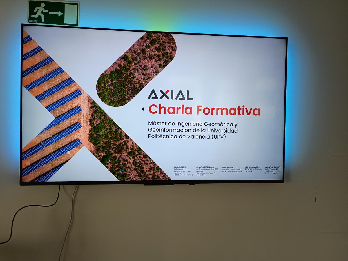 GeomaticaUPV's tweet image. El miércoles 5 de noviembre nuestro estudiantado del Máster Universitario en Ingeniería Geomática y Geoinformación visitó las instalaciones de la empresa Axial Structural Solutions @AxialStructural  en Paterna