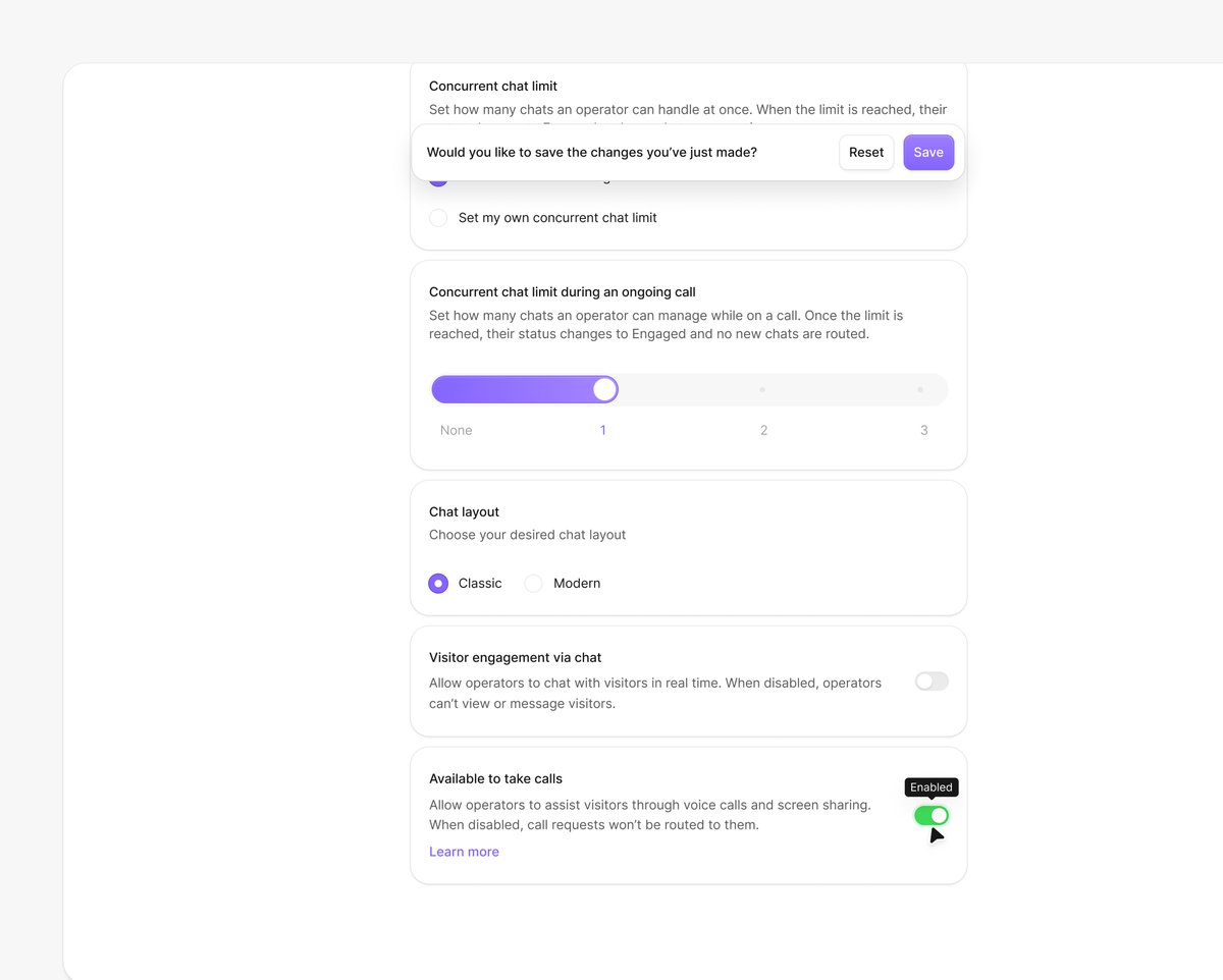 timothymaarv's tweet image. Live chat settings UI ⚙️