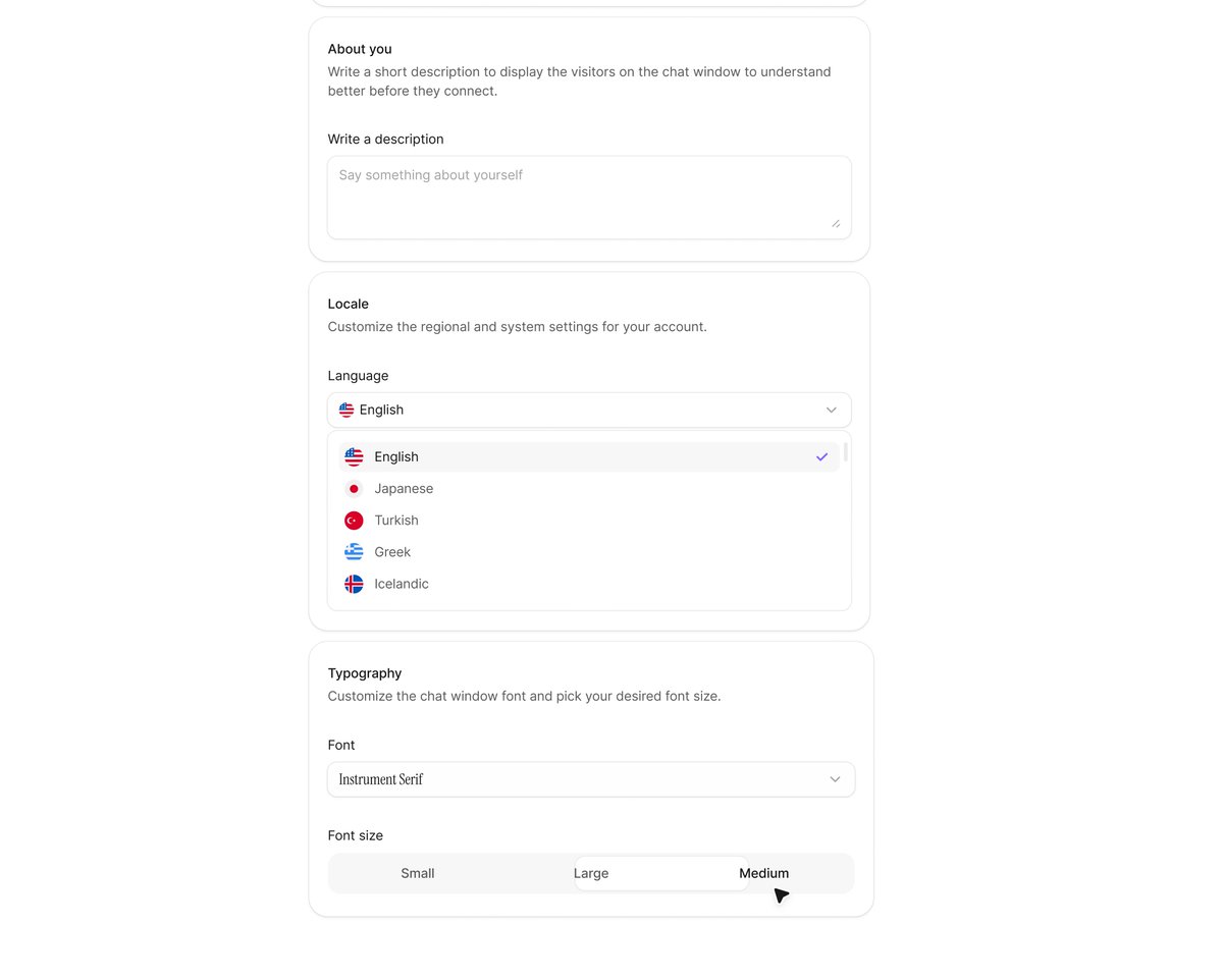 timothymaarv's tweet image. Live chat settings UI ⚙️