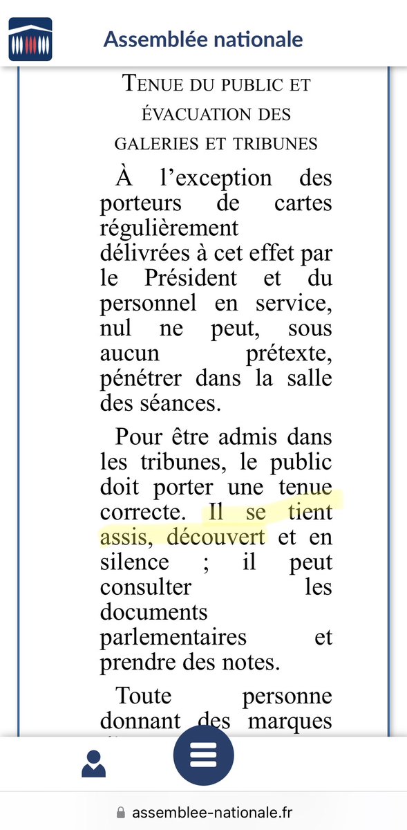 xeff's tweet image. Aucun rapport avec la religion :
S’il vous est impossible de rester assis, de vous découvrir ou de vous taire, vous n’allez pas en tribune, point.