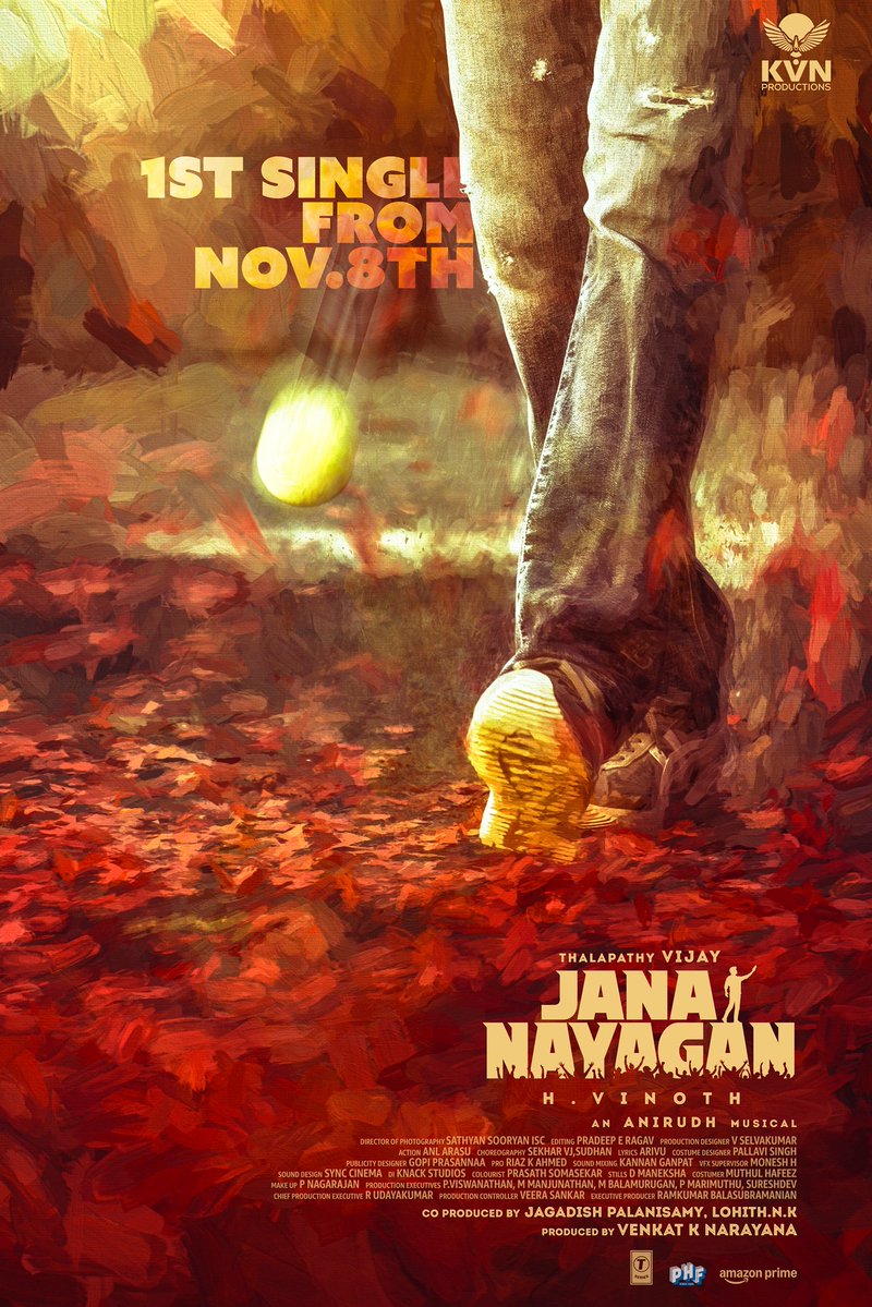 SubashMV5's tweet image. Thalapatheeee 🔥
Entryyy from Nov 8 @actorvijay 🔥 
#JanaNayaganTheFirstRoar #JanaNayagan  @actorvijay
#JanaNayaganUpdate  #ஜனநாயகன் ♥️
#OneLastTime for Thalapathy 
#JanaNayaganPongal #JanaNayaganFromJan9