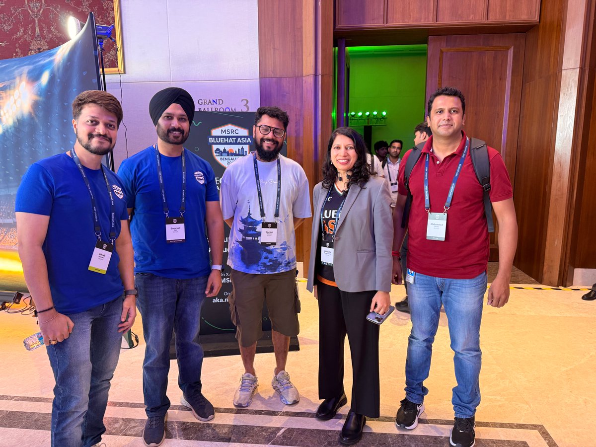 threatpointer's tweet image. Wonderful meeting  @spantzel and diving deep into GPU security — from architecture nuances to AI model execution risks.

Exciting times ahead for security! 🔐⚡
#GPU #SecurityResearch #AI #BlueHatAsia

@MSFTBlueHat @msftsecresponse
