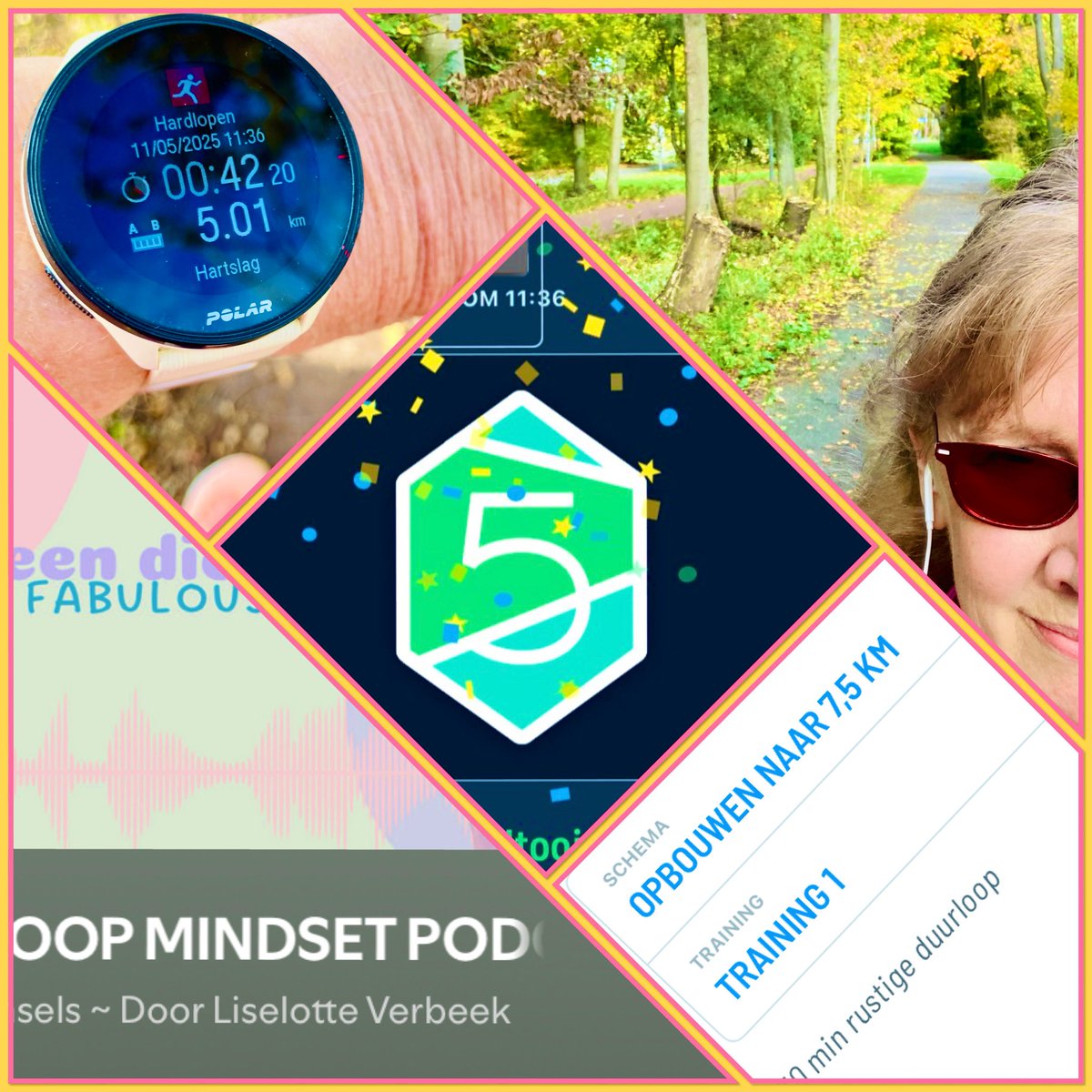 LirianLeest's tweet image. ‘One run can change your day, many runs can change your life.’ #RunningQuotes
 
De 5 km eindelijk weer een keer aangetikt, na de Ladiesrun in 2019 🙈

Nu verder opbouwen naar 7.5k! Hashtag hardlopen met Evy &amp;amp; de podcast van Liselotte Verbeek, voor fun, conditie en sterkere botten