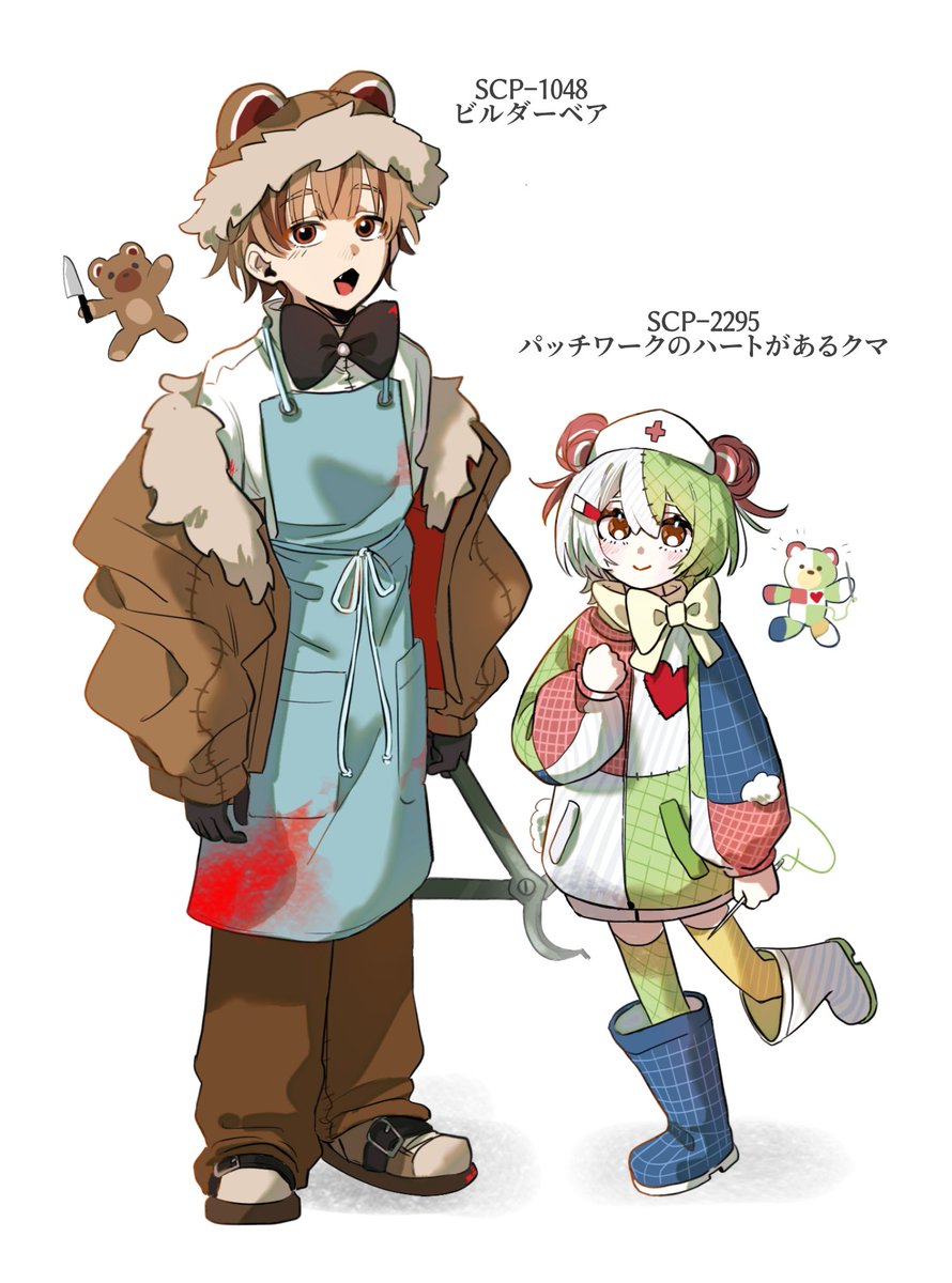 hotori70a5's tweet image. 🧸🧸擬！
 #SCP擬人化