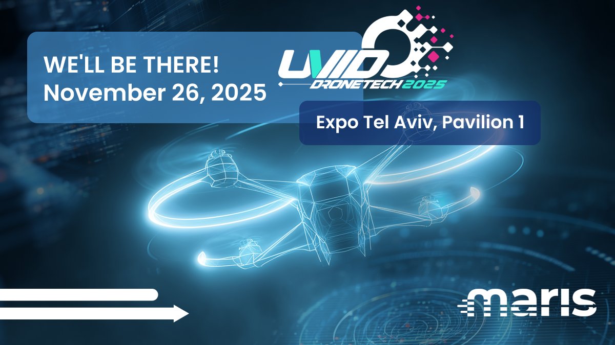 Maris-Tech will be at UVID Dronetech 2025 on November 26 at Expo Tel Aviv, Pavilion 1!
Join us to explore the future of drone innovation being powered by edge AI &amp; real-time video intelligence.
Stay ahead – read our blog &amp; subscribe: maris-tech.com/maris-tech-blo…
